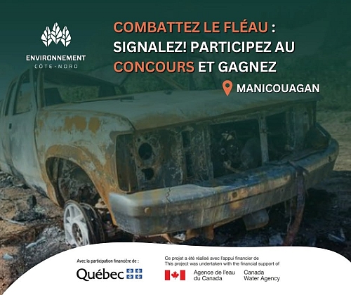 Dernière ligne droite pour participer au concours de signalement des dépotoirs clandestins d’Environnement Côte-Nord